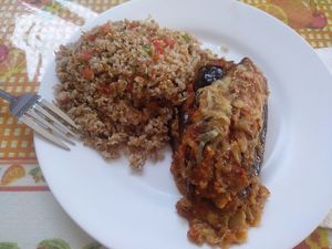 Vegetarian food at Tony's F in Santo Domingo