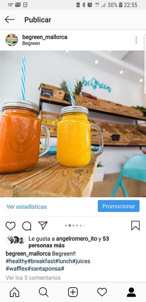 Vegan Juices&smothies at Just Begreen in Mallorca