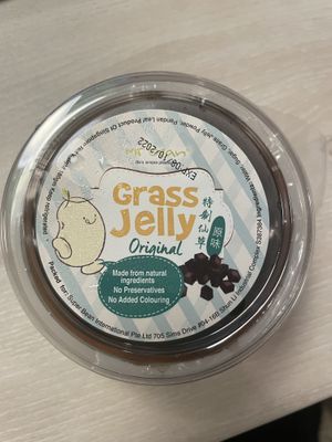 Grass jelly  at Mr Bean - Fusionopolis in West Singapore
