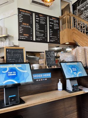 Order at the kiosk    at Vinason in Seattle