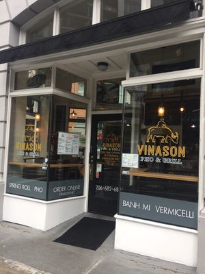 Outside  at Vinason in Seattle