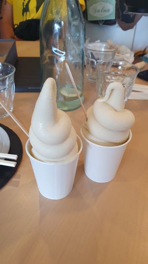 Soft ice at Veggy Way in Sapporo