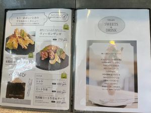 menu at Veggy Way in Sapporo