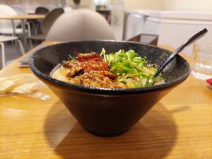 Miso ramen at Veggy Way in Sapporo
