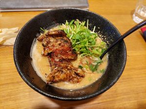 Miso ramen at Veggy Way in Sapporo