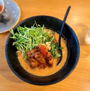 Miso ramen at Veggy Way in Sapporo