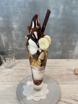 Chocolate sundae   at Veggy Way in Sapporo