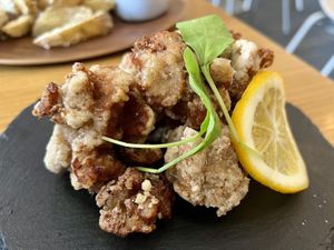 Fried chicken   at Veggy Way in Sapporo