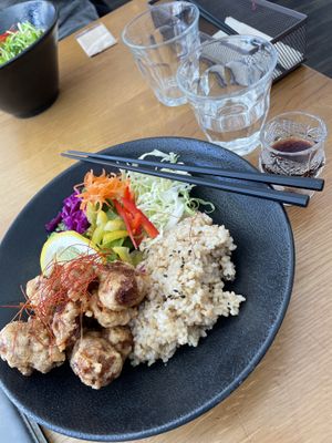 Deep fried meal  at Veggy Way in Sapporo