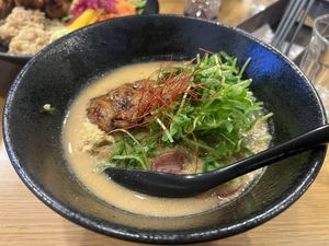 Miso ramen  at Veggy Way in Sapporo