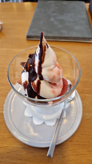 Half and Half sundae at Veggy Way in Sapporo
