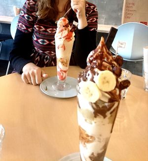 A yoghurt and ice-cream dish, totally vegan, and there are some different flavors offered. Really worth it, especially for vegan ice-cream lovers (price ¥950) at Veggy Way in Sapporo