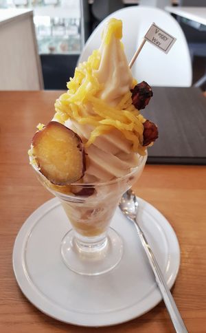 Sweet potato vegan parfait at Veggy Way in Sapporo