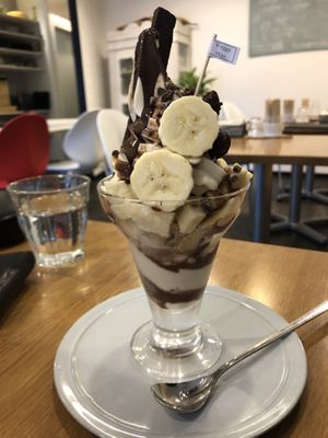 Chocolate banana vegan ice cream  at Veggy Way in Sapporo