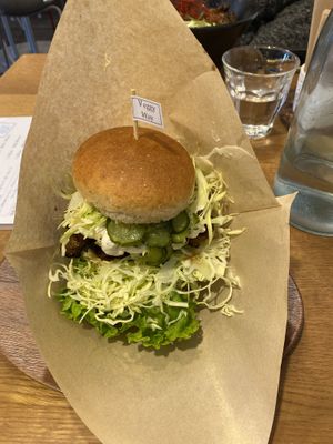 Amazing vegan burger ! at Veggy Way in Sapporo