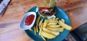 Vegaburger - cauliflower at Vegan House in Antalya