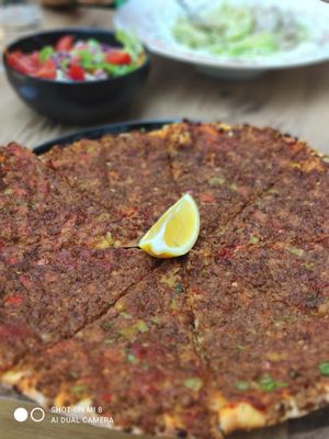 Vegmacun ( Vegan lahmacun) at Vegan House in Antalya