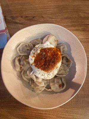 Turkish Dumplings   at Vegan House in Antalya