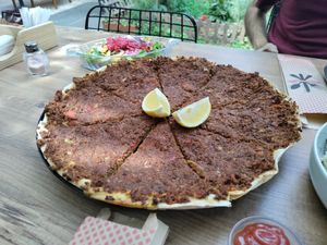 Best lahmacun I've ever had! at Vegan House in Antalya