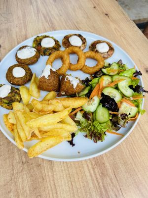 Mixed veggie balls   at Vegan House in Antalya