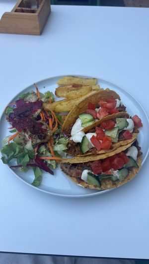 Tacos, the „meat” was very well spiced and juicy   at Vegan House in Antalya