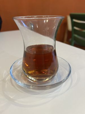 Turkish Tea  at Vegan House in Antalya