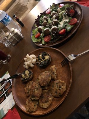 Some of the yummy food we had! at Vegan House in Antalya