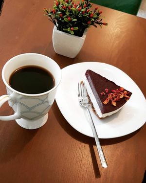 Blueberry chessecake  at Vegan House in Antalya