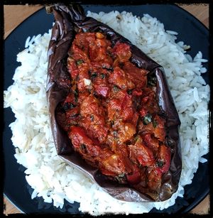 Eggplant  at Vegan House in Antalya