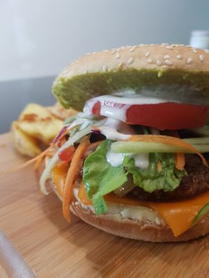 Vegaburger at Vegan House in Antalya