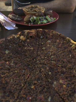 Vegmacun and mixed plate at Vegan House in Antalya