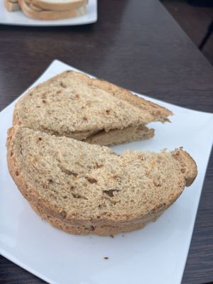 Sausage sandwich   at Cadwaladers in Criccieth