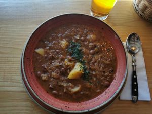 Jota at Gostilnica Štrud'l in Bohinjska Bistrica