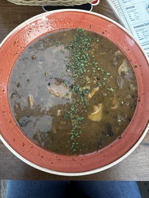 Vegan mushroom stew   at Gostilnica Štrud'l in Bohinjska Bistrica