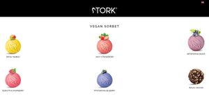 Vegan flavours of Stork slovenian ice cream at Gostilnica Štrud'l in Bohinjska Bistrica