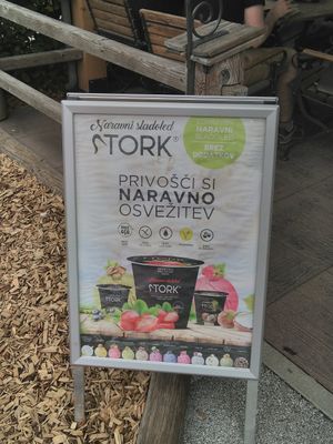 Vegan ice at Gostilnica Štrud'l in Bohinjska Bistrica