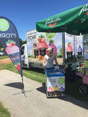 Stork ice cream (not all flavours are vegan) at Kavarna in slaščičarna Nabucco in Gornja Radgona