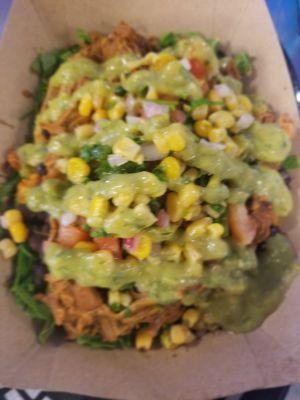 Veggie bowl at Vegan GreenGO in Santa Barbara