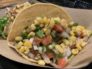 Tacos at Vegan GreenGO in Santa Barbara