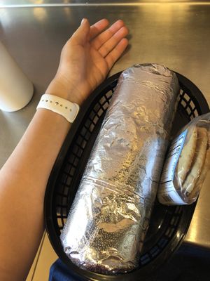 Their portions are massive  at Vegan GreenGO in Santa Barbara