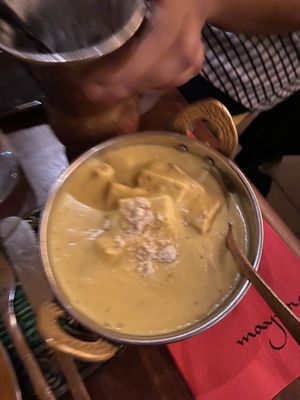 Vegan tofu korma  at Mayura in Barcelona