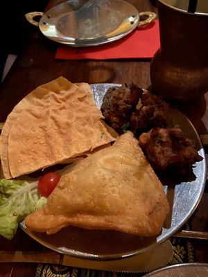 Samosa 😍  at Mayura in Barcelona