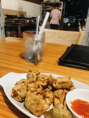 Woton with Basil Seeds Juice at Chay Con Dao Healthy in Con Dao