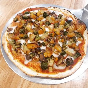 Customer's creation : 100% vegan and so tasty! at Make It Pizza and Salad in Koh Phangan