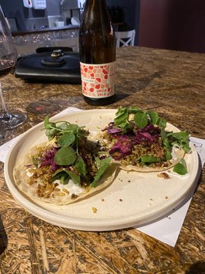 Nut mince tacos  at Greenhouse Canteen & Bar in South Brisbane