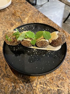 Arancini balls  at Greenhouse Canteen & Bar in South Brisbane