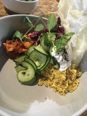 Jackfruit Rogan Josh at Greenhouse Canteen & Bar in South Brisbane