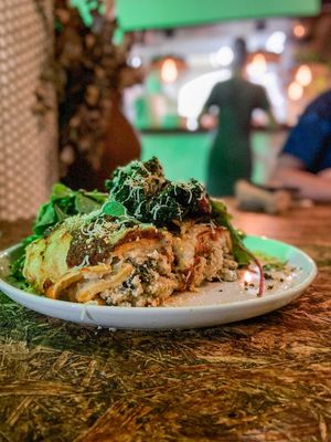 Chickpea crepe cannelloni at Greenhouse Canteen & Bar in South Brisbane