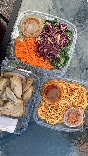 Fridge food  at A and B Naturals in Bar Harbor