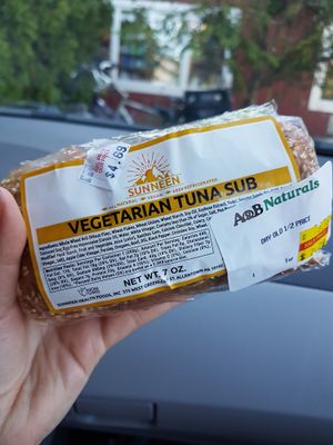 Vegetarian tuna sub at A and B Naturals in Bar Harbor